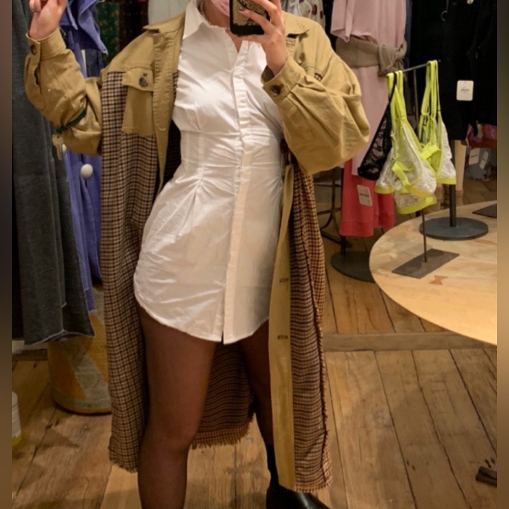 Free People Houndstooth Duster Jacket